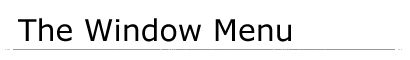 The Windows Menu