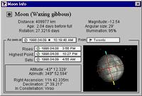 Moon Info Window