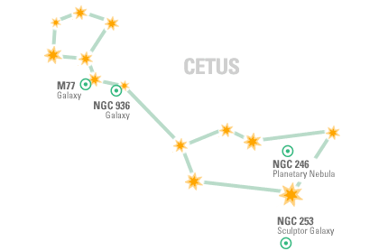 Constellation Map: Cetus