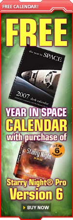 Year in Space Calendar free with purchase of Starry Night® Pro Plus 6!