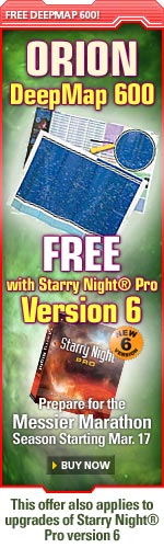 Orion® DeepMap 600 Free with Starry Night® Pro version 6!