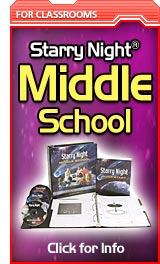 Aligned to 6th through 8th grade national and state science standards, Starry Night Middle School introduces astronomy through innovative lessons that teach the critical space science concepts in the 2007 NCLB science assessments.