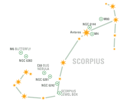 Constellation Map: Scorpius